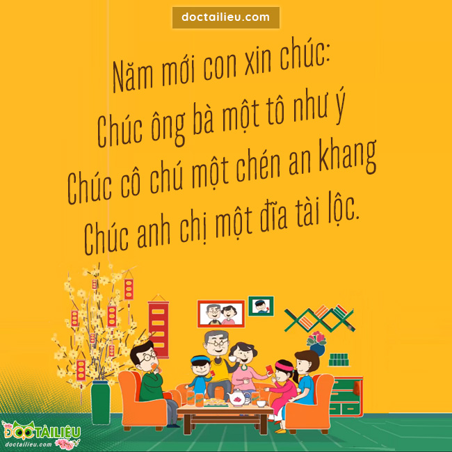 Lời chúc tết hay có vần điệu độc đáo 1